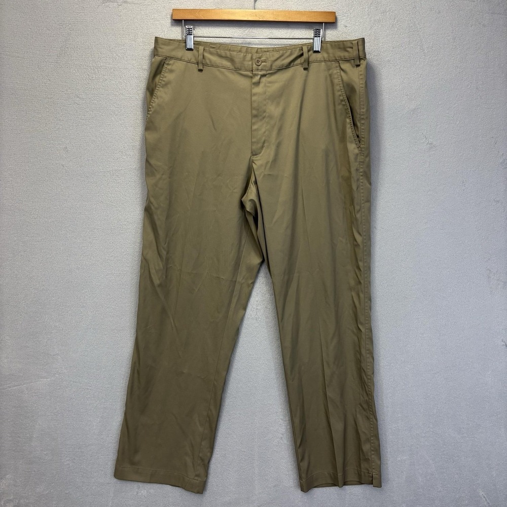 Nike Golf Dri-FIT Khakis Pants Mens 36x32 Tan Stretch Golf Twill Performance